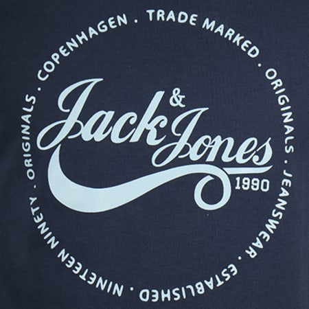 Jack And Jones - Tee Shirt Charles Bleu Marine